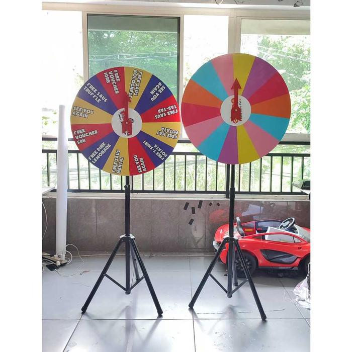 Gambar Roda Keberuntungan Lucky Spin Wheel 80cm Stand Pameran Permainan - POLOSAN dari BEROX.ID_NEW undefined Tokopedia