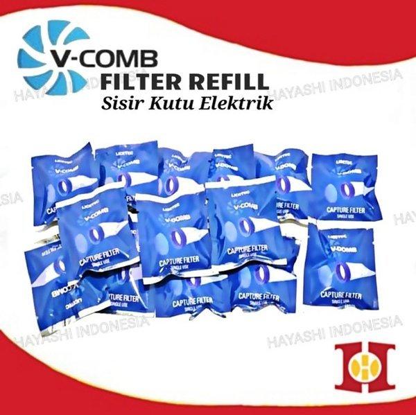 Gambar Filter Refill Sisir Kutu Elektrik V-Comb dari methmeyh undefined Tokopedia