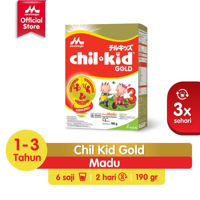 Gambar Chil Kid Gold Madu 190g Susu  Pertumbuhan Anak Usia 1-3 Tahun dari Morinaga undefined Tokopedia