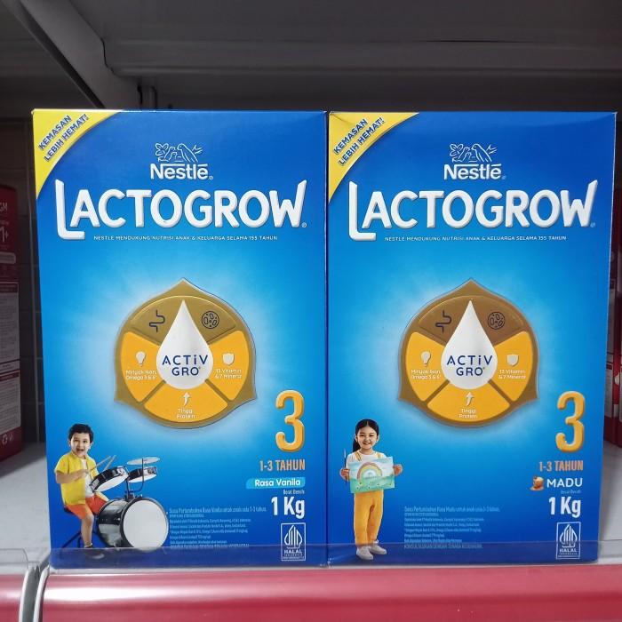 Gambar Nestle Lactogrow 3 1Kg (1000Gr) Rasa Madu, Vanila Terlaris - Honey dari Selerafoodku undefined Tokopedia