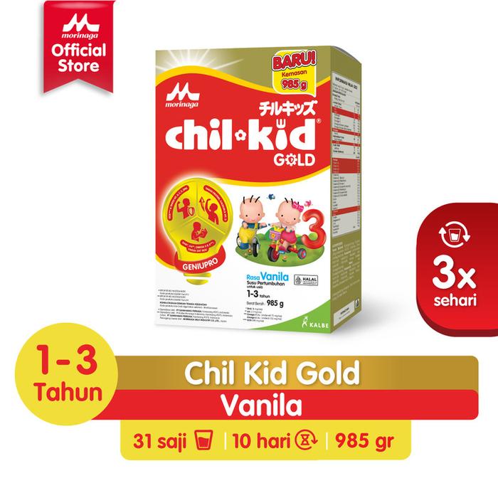 Gambar Chil Kid Gold Vanila 985g Susu  Pertumbuhan Anak Usia 1-3 Tahun dari Morinaga undefined Tokopedia