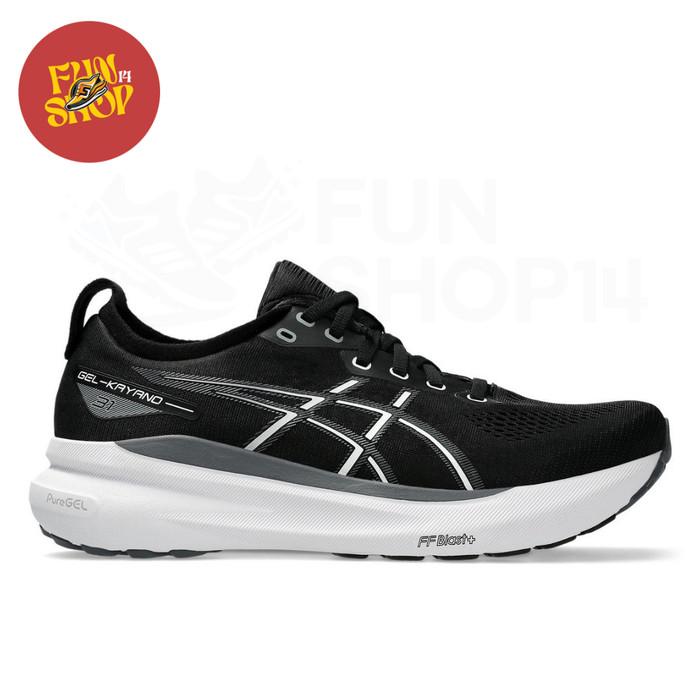 Gambar Sepatu Lari Asics Gel Kayano 31 Standard Men’S Road Running Shoes Black/White - 1011B867.002 Harga Promo..!!! - 43.5 dari Dynamic Sports undefined Tokopedia