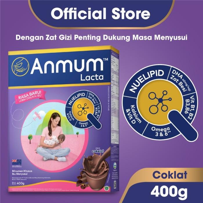 Gambar Anmum Lacta Susu Bubuk Cokelat 400g - Susu Ibu Menyusui dari MOHAMMAD TAUFIK HIDAYAT undefined Tokopedia