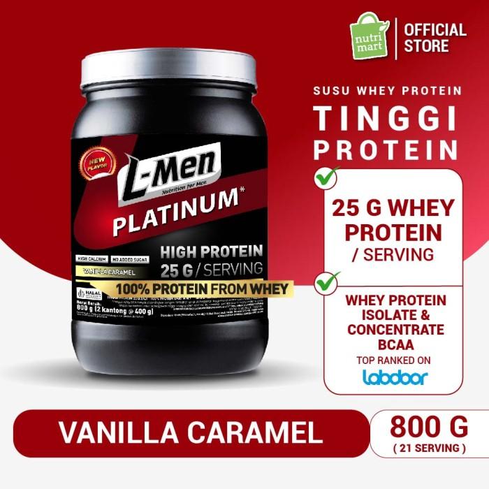 Gambar CahayaSehat- L-Men Platinum Vanilla Caramel 800g - Suplemen Olahraga Tinggi Protein dari rendiko undefined Tokopedia