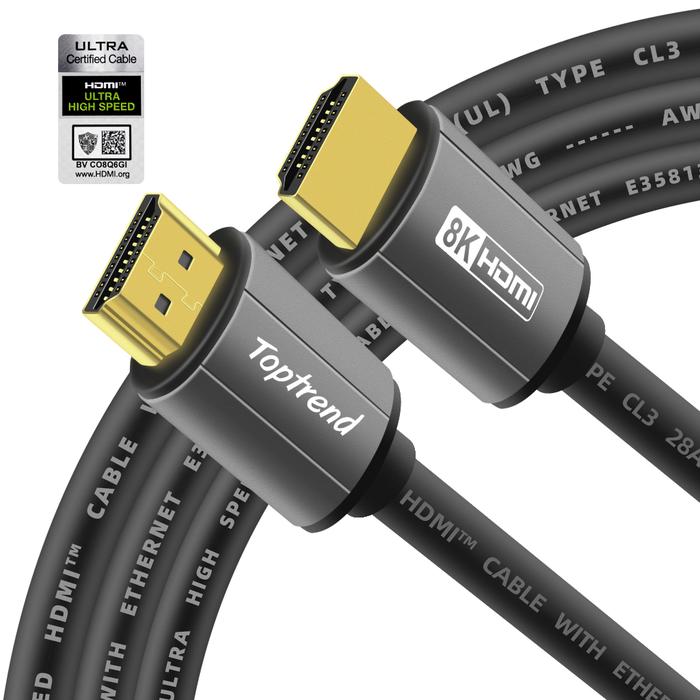 Jual Toptrend 4K 8K HDMI Cable 1M 2M 3M 4M CL3 Rated 18Gpbs High