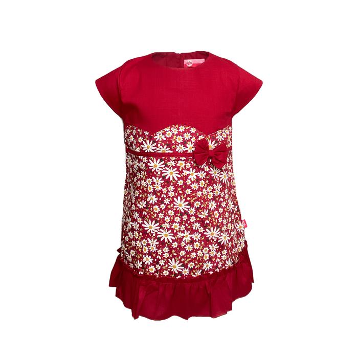Gambar Pingu Dress Anak Perempuan Printing Flower Pendek Merah 90500229 - 4-5 dari Pingukids undefined Tokopedia