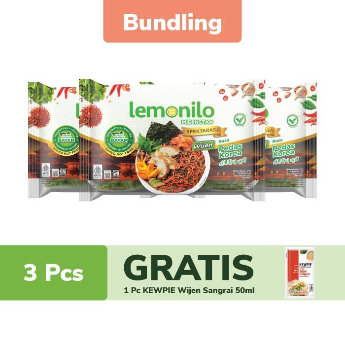 Gambar EcoLegit- 3 Pcs Lemonilo Mie Goreng Pedas Korea FREE KEWPIE Wijen Sangrai 50ml dari edikau sjop undefined Tokopedia