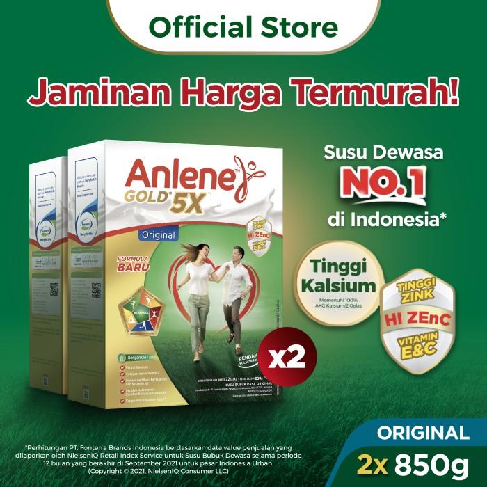 Gambar Anlene Gold 5X Susu Bubuk Dewasa Original 2X850G - Tulang & Sendi dari KIPLI SHOP. undefined Tokopedia
