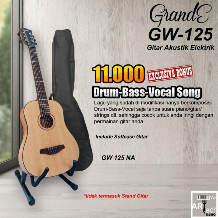Gambar Grande GW 125 / GW125 Gitar Akustik String Size 3/4 Original - NA dari Artech Music Kota Bekasi Tokopedia