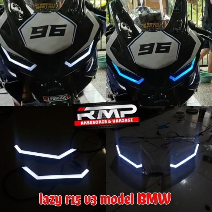 Gambar LAMPU ALIS LAZY BMW R15 V3 DAN R15 V2 OLD LAZY HEXA R15 V3 R15 VVA HEXA FRAME R15 V3 - R15 v3 Model BM, Ice blue dari MANEZISA ACTION FIGURE undefined Tokopedia