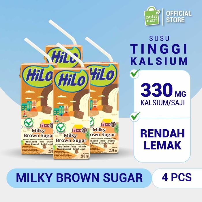 Gambar BerkahMart- HiLo Milky Brown Sugar 200ml (4 Pcs) dari fskdbfjj undefined Tokopedia