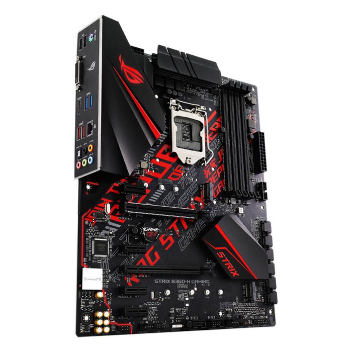 Used Asus Rog Strix B360-h Gaming Motherboard With Aura Sync Rgb Led