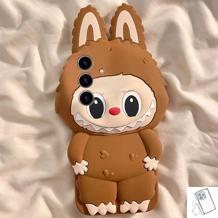 Gambar Super Popular Brown LABUBU Casing Suitable for Samsung Galaxy S24 S22 S21 S20 Ultra Plus A32 A51 A52 A72 3D 2-in-1 PC+Silicone Phone Case Cartoon Full Package Precise Hole Position Anti Drop Soft Cover - Brown, Samsung A52 5G dari Olshop&#39;s Cleamentine undefined Tokopedia