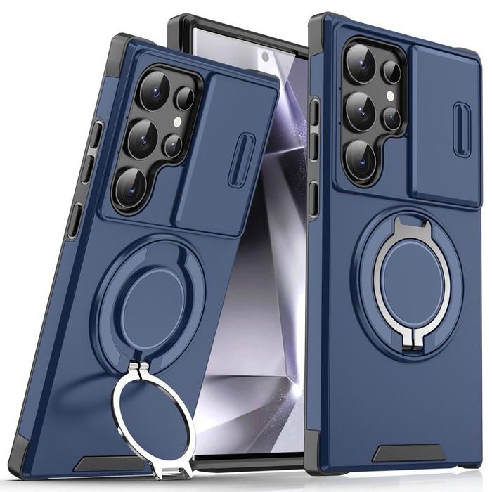 Gambar [ BISTROCASE ] FULL PROTECTION CASE WITH SLIDE CAMERA PROTECTOR AND STANDING RING MOBILE PHONE CASE SUITABLE FOR SAMSUNG S22 S23 S24 PLUS ULTRA - BLUE, S22 dari Olshop&#39;s Cleamentine undefined Tokopedia