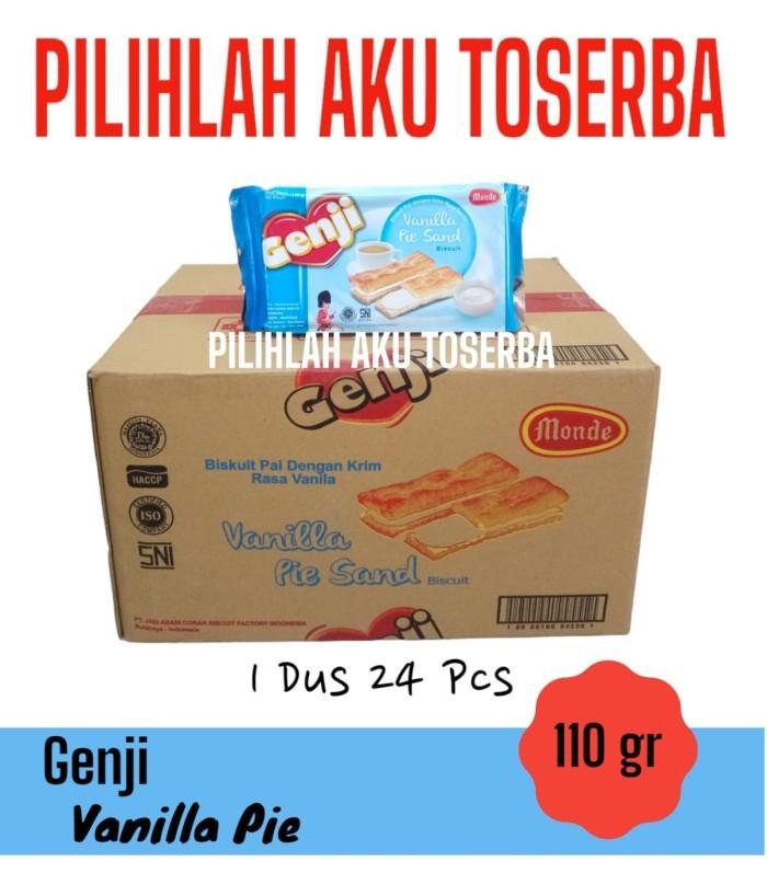 Gambar Biskuit Monde Genji Vanilla Pie Sand 110 Gr- (Harga 1 Dus Isi 24 Pcs) Diskon dari Riska offecial undefined Tokopedia