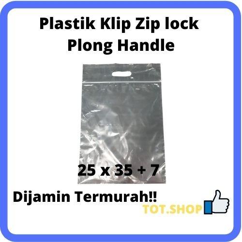 Gambar Plastik Sepatu, Baju, Plastik KLIP Handle Plong 25X35 ISI-100 - BENING 05 dari MyTOT undefined Tokopedia
