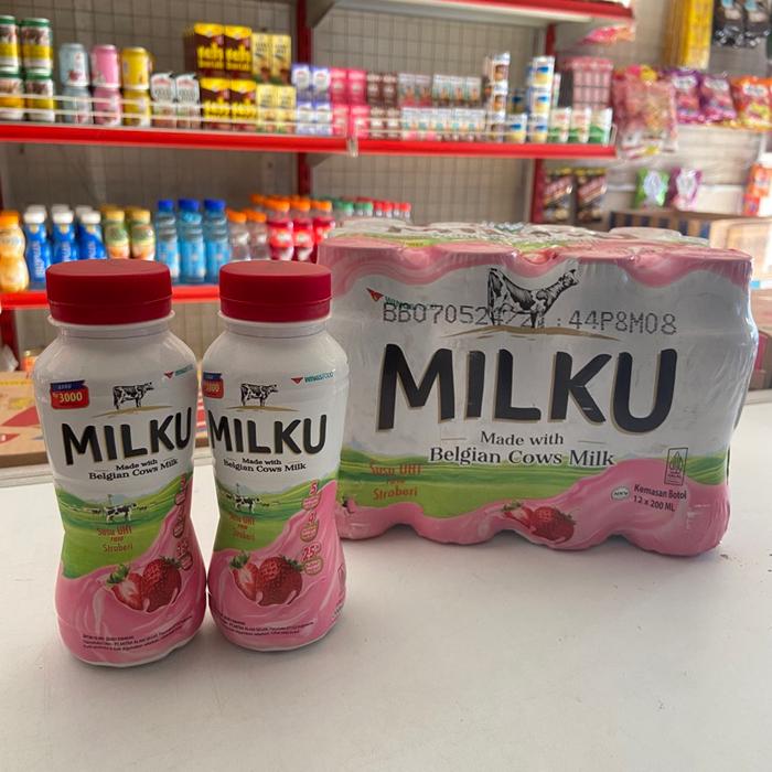 Gambar GROSIR SEMBAKO - MILKU STRAWBERRY dari retukopi undefined Tokopedia