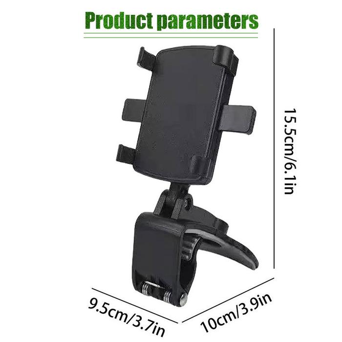 Gambar Phone Holder Jepit HP Mobil Dashboard Spion Sun Visor 360 Derajat Putar Adjustable Car Mount Klip Holder Phone Stand - Black dari IDT4 undefined Tokopedia