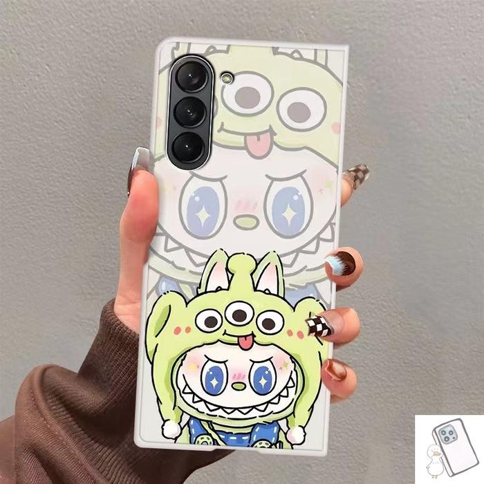 Gambar New Acrylic LABUBU Folding Transparent Phone Casing Suitable for Samsung Galaxy Z Fold 6 5 4 3 Z Flip 6 5 4 3 Super Cute and Popular Flip Cover Case Anti Drop Protective Cover - Green, Samsung ZFold 4 dari Olshop's Cleamentine undefined Tokopedia