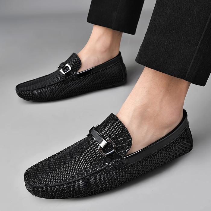 Jual Genuine Leather Slip-on Casual Shoes for Men Loafers Italian