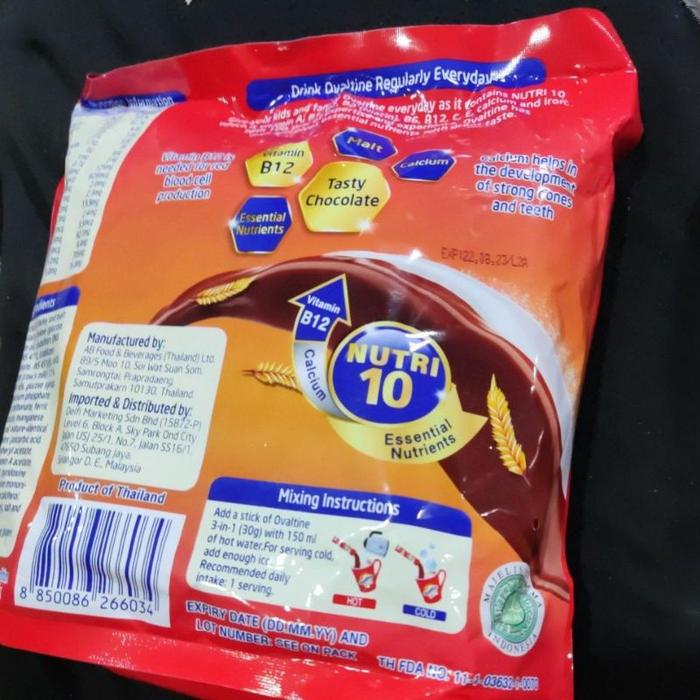 Gambar Ovaltine Sachet 3 in 1 ( 22's x 30g ) 20 stick +2stick dari Toko fadil cipareuag undefined Tokopedia
