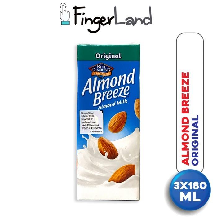 Gambar BerkahMart- ALMOND BREEZE Almond Milk Original 180 ml Susu Almond Original 3 PCS dari fskdbfjj undefined Tokopedia