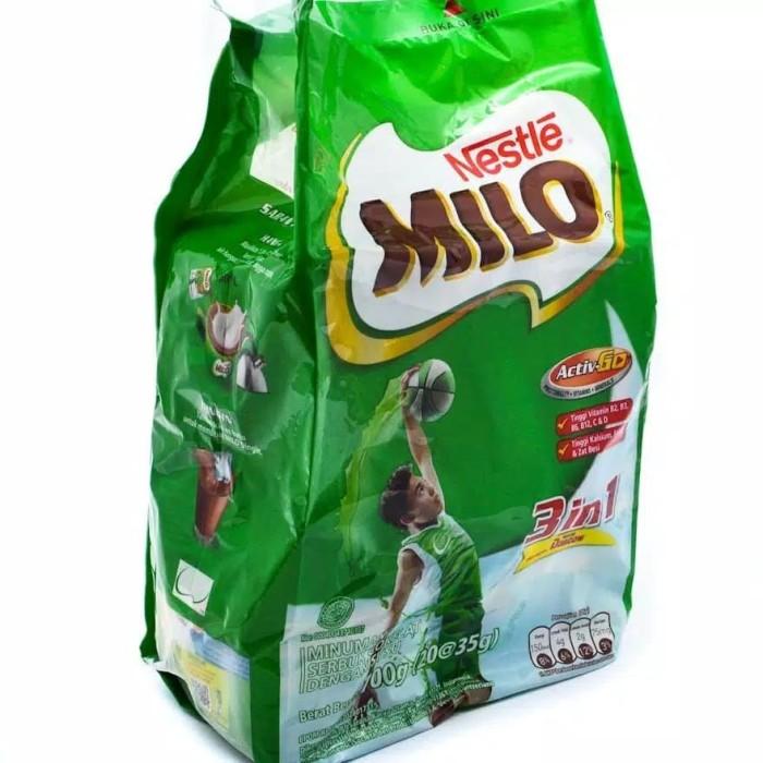 Gambar Ay0! Milo 3in1 sachet / Susu bubuk cokelat Milo 3 in 1 (20x35gr)renceng dari dadah32 undefined Tokopedia