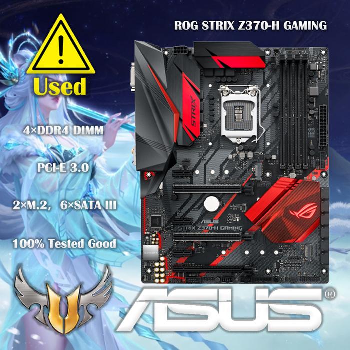 Best Seller Asus Rog Strix Z370-h Gaming Desktop Intel Z370 Z370m Ddr4  Motherboard Lga 1151 Usb30 S
