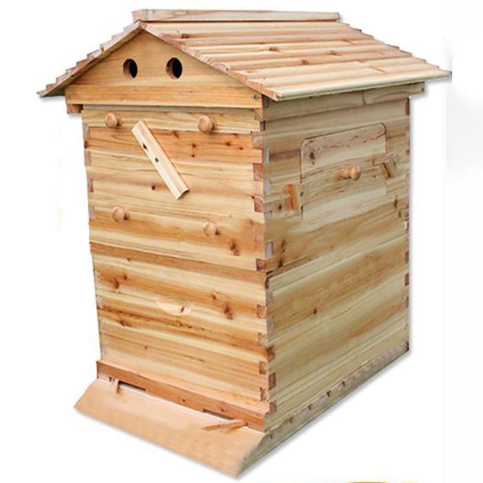 Gambar NEW 2024 Hot Selling Wooden Beehive Honey Automatic Self-Flowing Farm Beehive Artesian Honey Box Set dari hasanudinp undefined Tokopedia