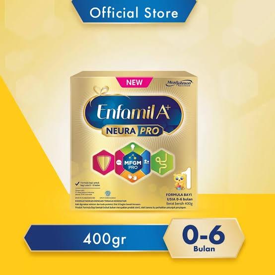 Gambar Enfamil A+ Neura Pro Tahap 1 Susu Formula Bayi 0-6 bulan Plain 400gr Box dari Lottus Storee undefined Tokopedia