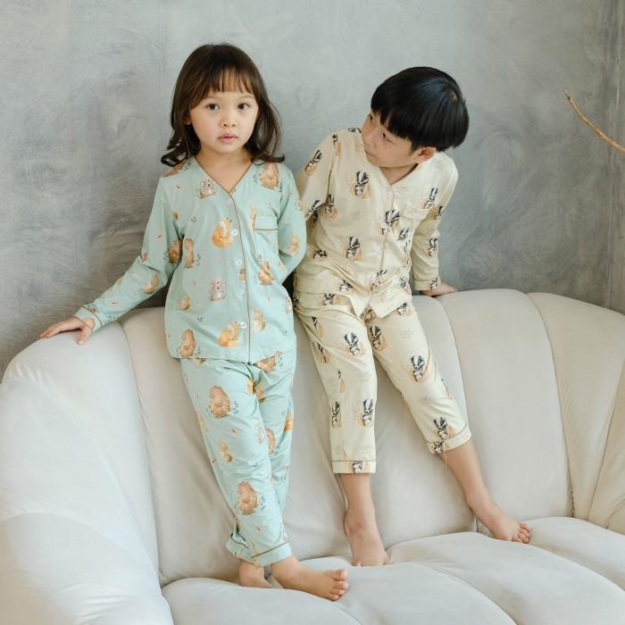 Gambar Cielyn | Sleep Tight Series - V Neck | TENCEL MicroModal | Piyama Wanita | Couple Kids Set - SNUGGLE KIDS 12 dari Cielyn Official undefined Tokopedia
