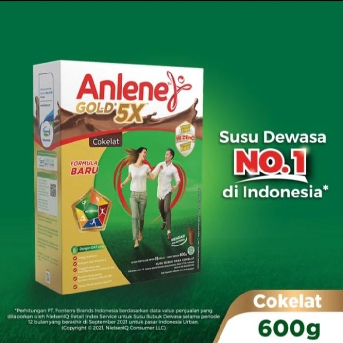 Gambar Anlene Gold 5X 600Gr ( Coklat ) Ready dari RAIM OUTLETS undefined Tokopedia