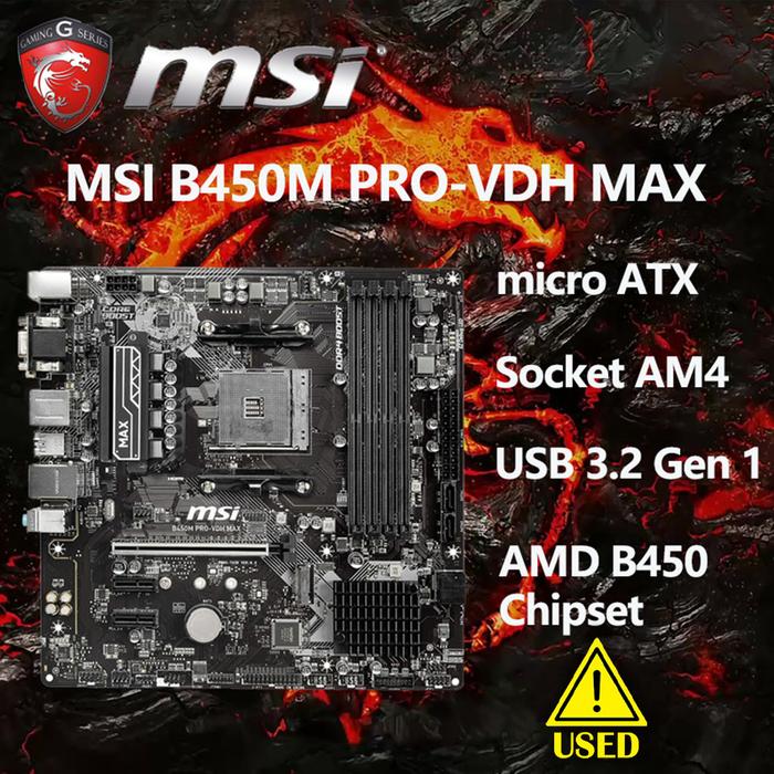 B450m A Msi B450 Pro Vdh Max Fan Headers B450m Pro M2 V2 Manual