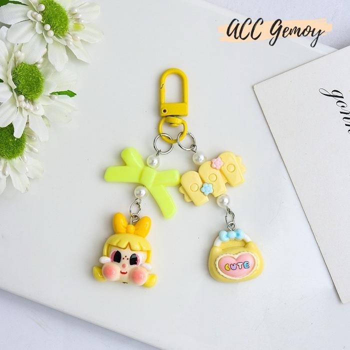 Gambar Gantungan Kunci Aesthetic Cry Baby Lucu Cute Gantungan Tas Keychain - Kuning dari ACC Gemoy undefined Tokopedia