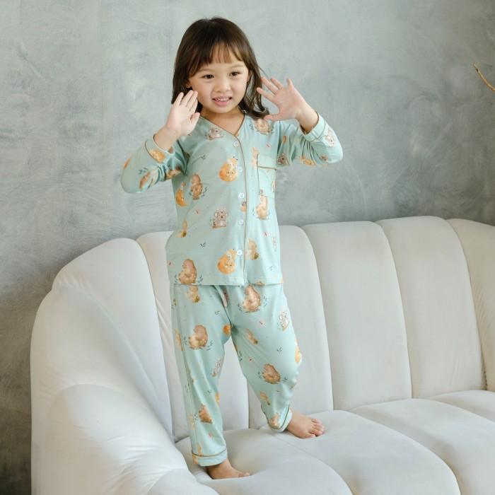 Gambar Cielyn | Sleep Tight Series - V Neck | TENCEL MicroModal | Piyama Wanita | Couple Kids Set - GOLDIE KIDS 6 dari Cielyn Official undefined Tokopedia