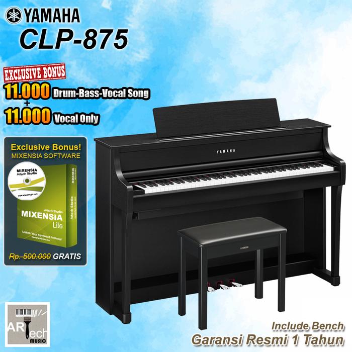 Gambar Yamaha Clavinova CLP 875 / CLP 875 / CLP875 Garansi Resmi - Black dari Artech Music undefined Tokopedia