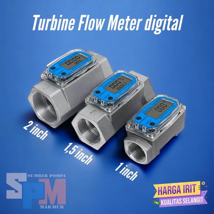 Gambar Digital Flow meter Turbine 1.5 inch Flow meter Air/Solar/Minyak 1,5in - 2 inch - 1,5 inch dari SUMBER GEMILANG ABADI undefined Tokopedia