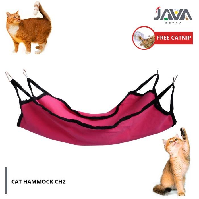 Gambar Cat Hammock Tempat Tidur Gantung Kucing Ayunan Kucing CH2 - Pink dari Java Petco Tangerang undefined Tokopedia