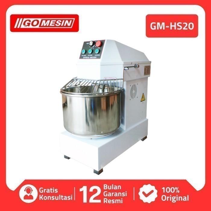Gambar MIXER ROTI SPIRAL MIXER 20 LITER GETRA DH-20A / DH20A / DH 20 ORIGINAL - GOMESIN dari Makmur Bersama Gomesin undefined Tokopedia