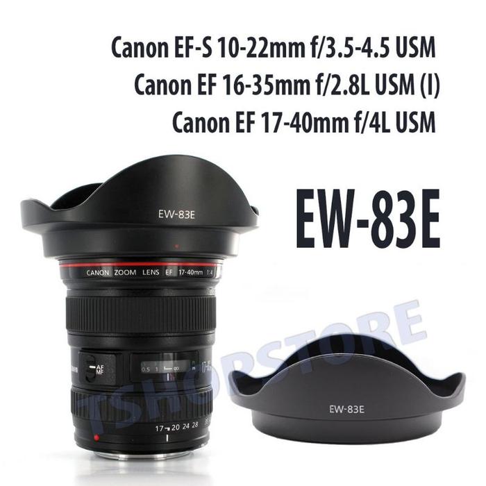 Lens Cap Ew83e Lens Hood Tudung Lensa Canon EW-83E 77mm EF-S 10-22mm USM EF main image 1