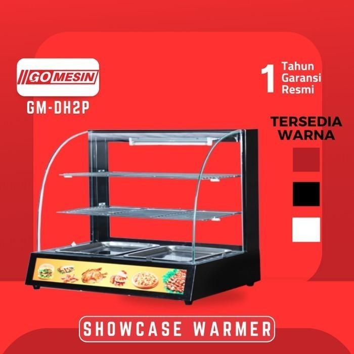 Gambar Etalase Penghangat Makanan Gomesin Gm-Dh2p Showcase Warmer Food 2 Rak - HITAM dari DISTRIBUTOR GEA GETRA JAKARTA undefined Tokopedia