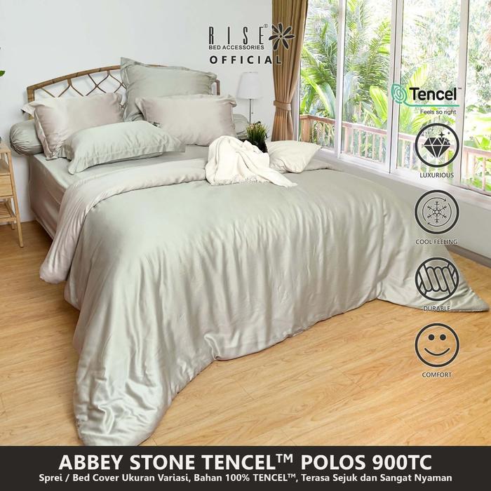 Gambar Rise Sprei Set TENCEL TM Lyocell 900TC Motif Abbey Stone - 160 x 200 dari risebedding undefined Tokopedia