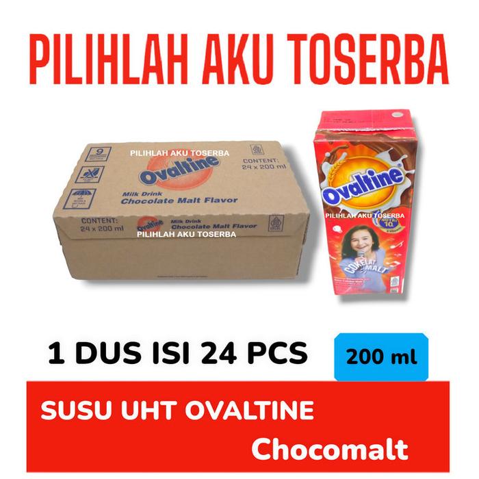 Gambar Susu Ovaltine Uht Chocolate Malt 200 Ml - ( Harga 1 Dus Isi 24 ) -Gratisongkir dari Milk Joy undefined Tokopedia