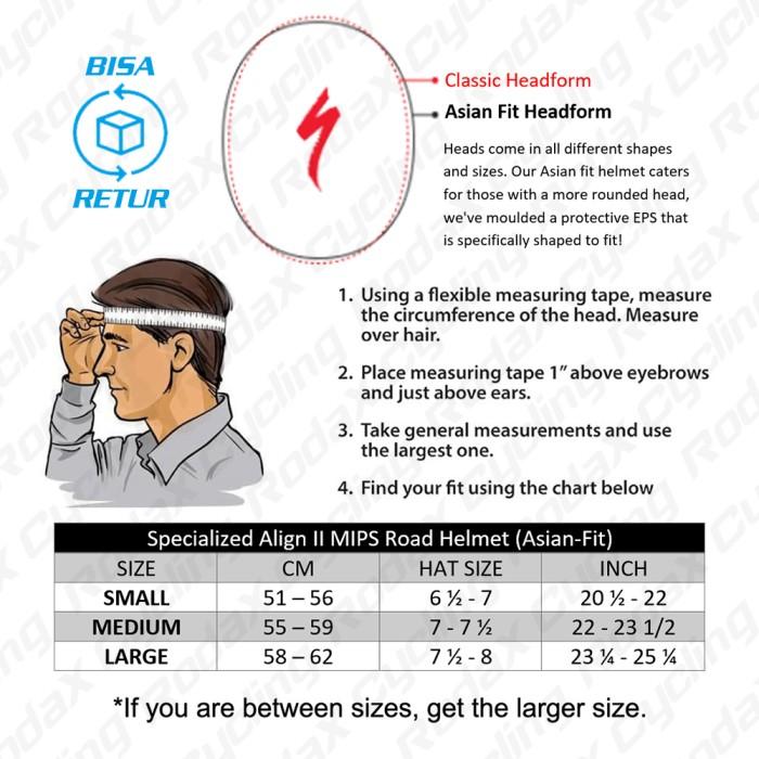 Gambar UM(1) Specialized Align II MIPS Road Helmet Asian Fit Round Shape Unisex Ori dari Adila frozen undefined Tokopedia