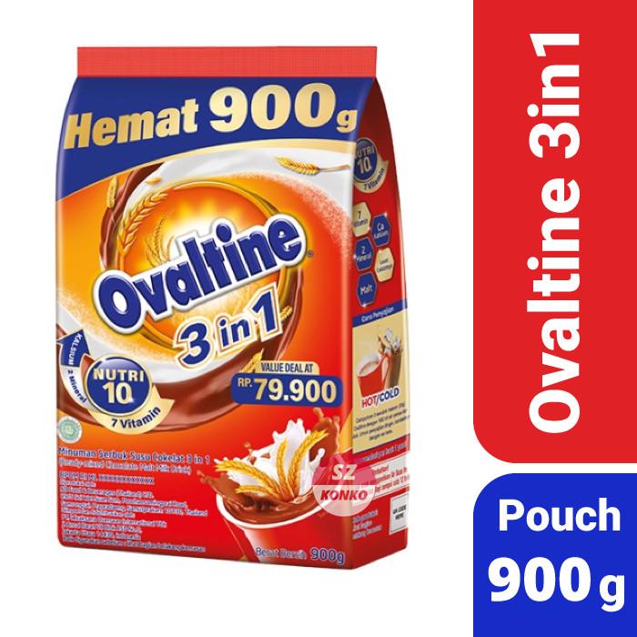 Gambar Ovaltine 3 in 1 Pouch 900gr - Susu Bubuk Coklat Malt 3in1 RI dari sincanau undefined Tokopedia