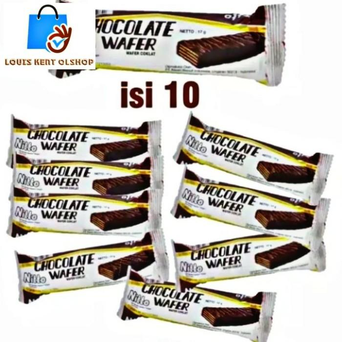 Gambar R1CH.  Nitto Nissin Wafer Coklat isi 10pcs dari KUKULUYURAN ULIN633 undefined Tokopedia