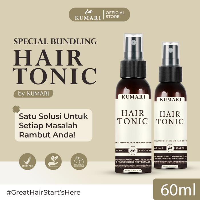Gambar Super Kumari Hair Tonic Bundle 2 Penghilang Uban Permanen Dan Penumbuh Rambut Atasi Rontok Penumbuh Rambut Tercepat dari super murahyy undefined Tokopedia