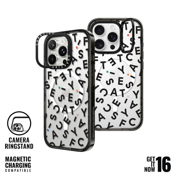 Gambar Case For iPhone 16 Pro/Pro Max CASETIFY Magsafe Impact Ring Monogram - Clear, 16 Pro Max dari PlayWorks Store undefined Tokopedia