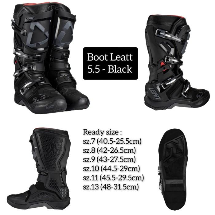 Gambar Ready Boot Sepatu Motor Leatt 5.5 V23 - Black dari Putra Benteng undefined Tokopedia