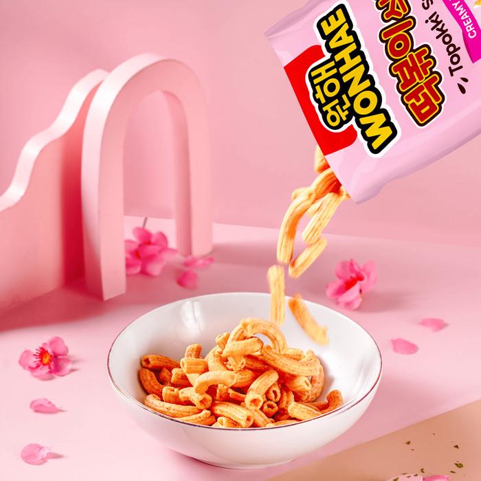 Gambar R1CH.  Wonhae Topokki Snack Creamy Rose by Mujigae dari KUKULUYURAN ULIN633 undefined Tokopedia